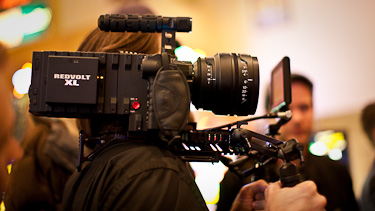 OCTAMAS Jim Jannard, Ted from RED, Jarred Land und viele andere von RED Digital Cinema zeigen die neuen Produkte und Accessoires. OCTAMAS Alexander Christ und Franziska Larissa Dingetschweiler.